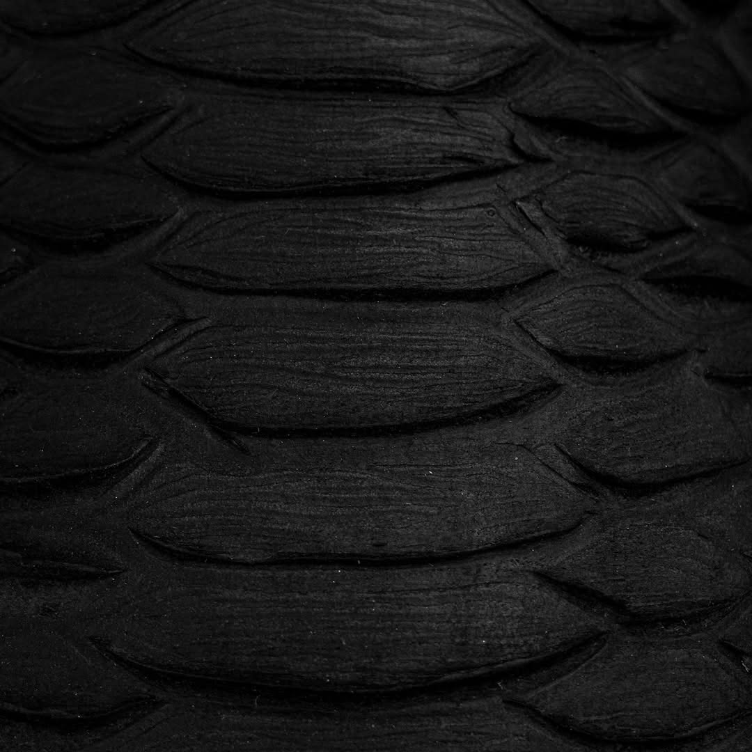 Black Python Leather Cowboy Boots – Red Sole Edition