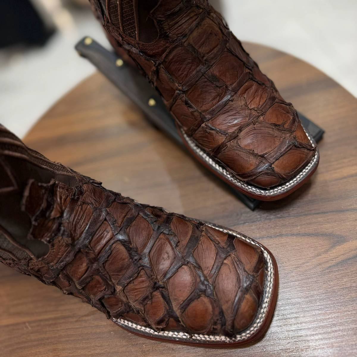 100% Genuine Pirarucu Skin Boots