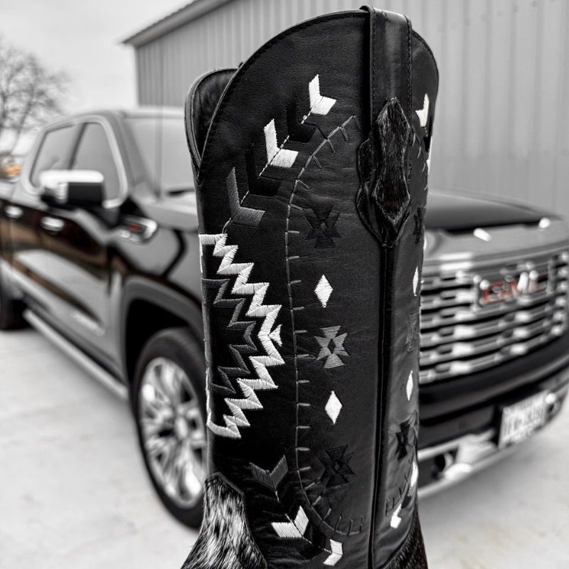 Premium Cowhide Boots – Square Toe