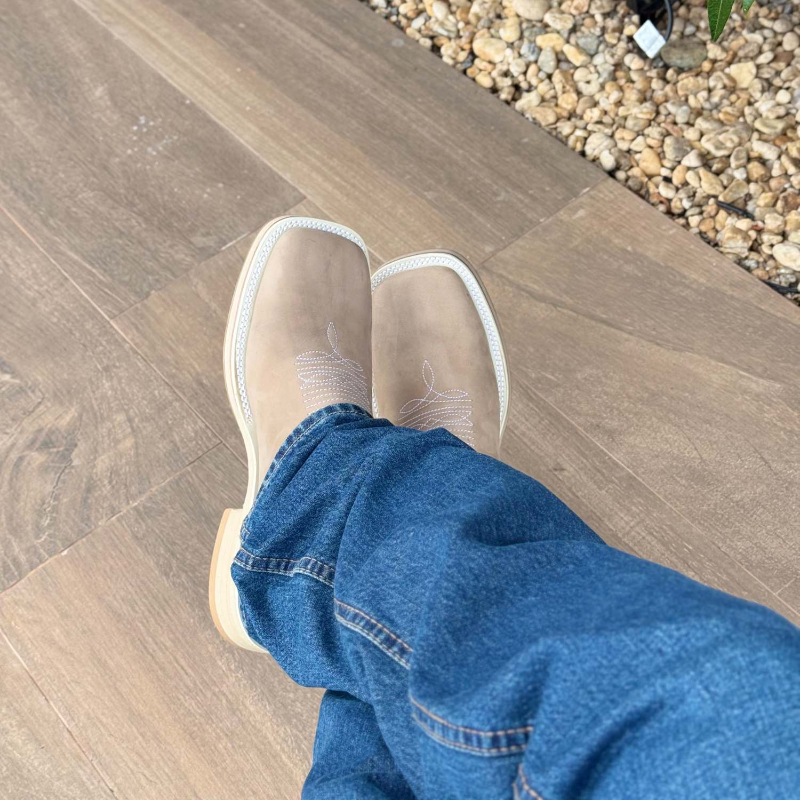 Bota Western Quadrada Apache Solado Work Boot