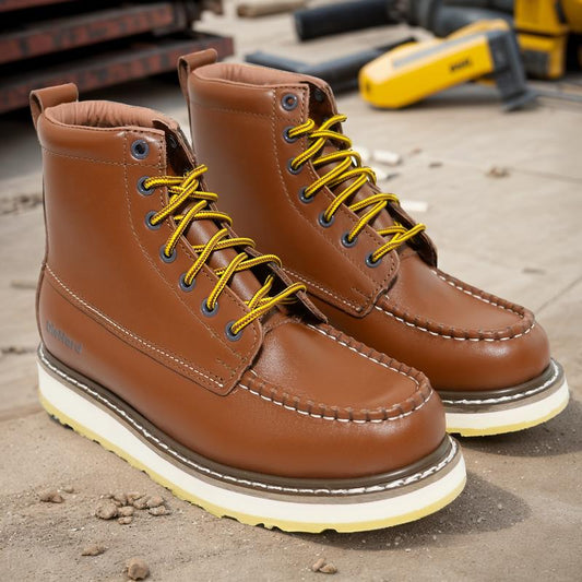 Men's 6" Work Boots – Slip Resistant & Durable