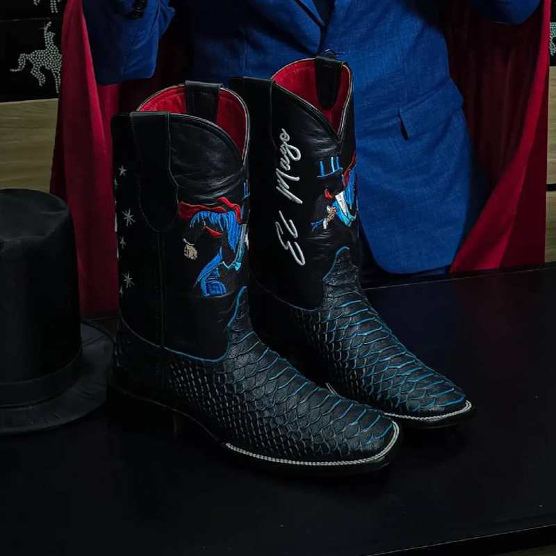 Magician Collaboration Handmade Python Boots