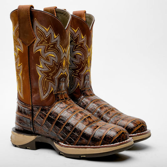 New Honey Caiman Belly Boots