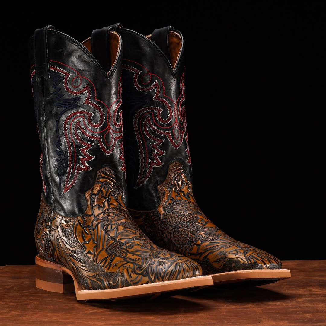 “USA” Hand Tooled Boots