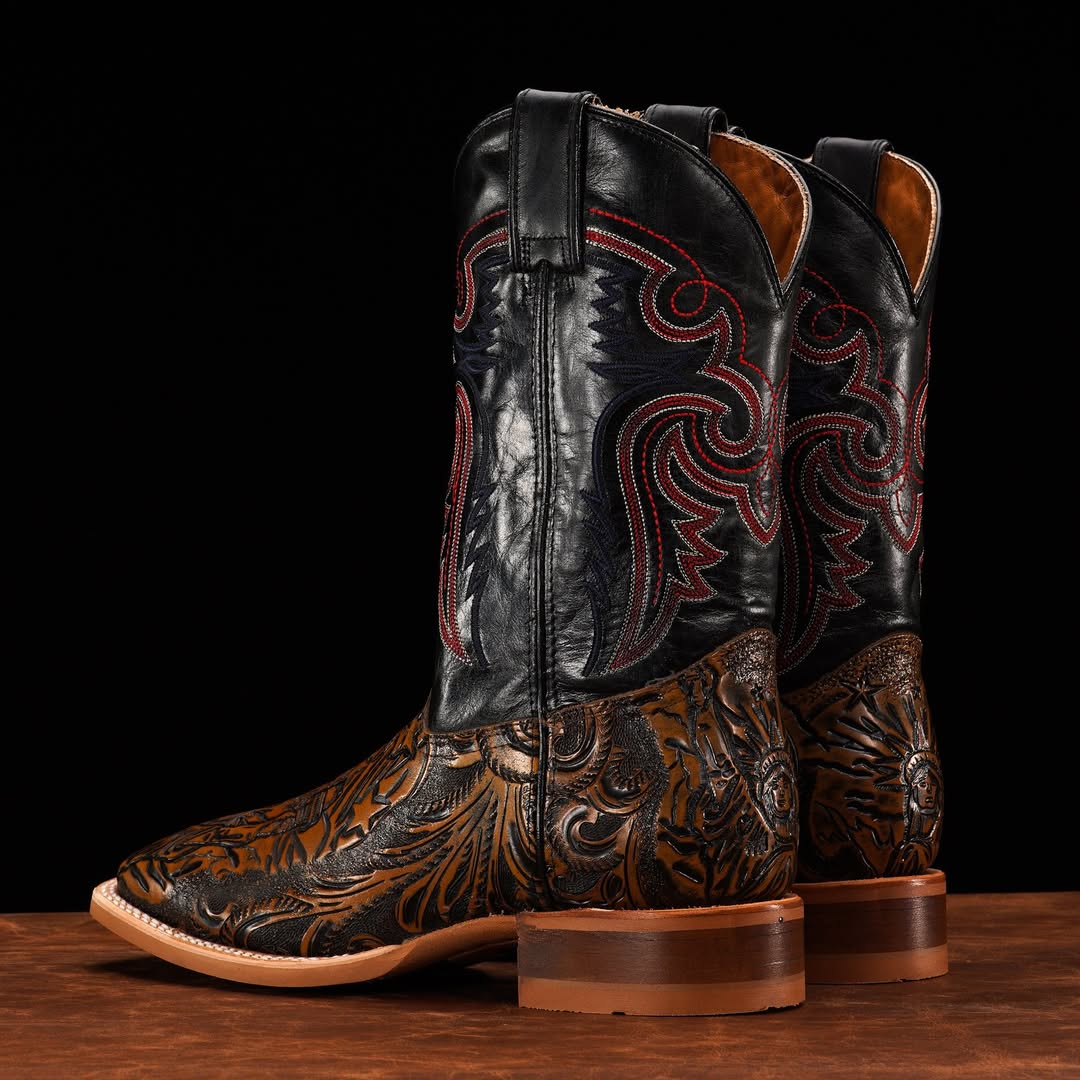 “USA” Hand Tooled Boots