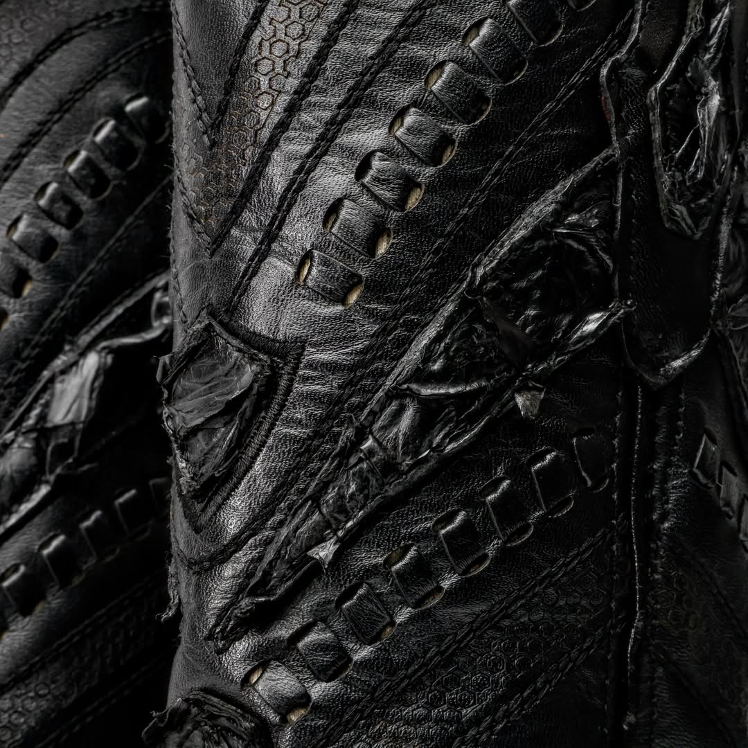 NEW GENUINE Black Pirarucu Boots