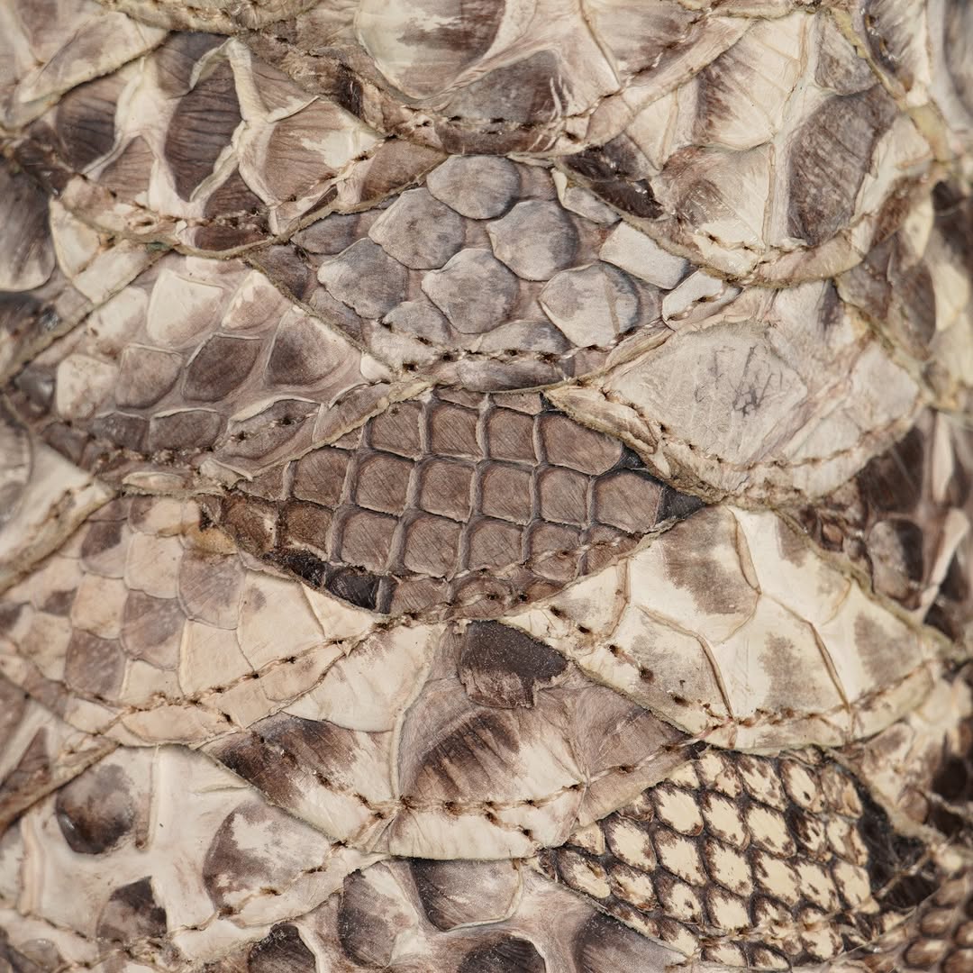 100% AUTHENTIC Python Skin Patchwork Boots