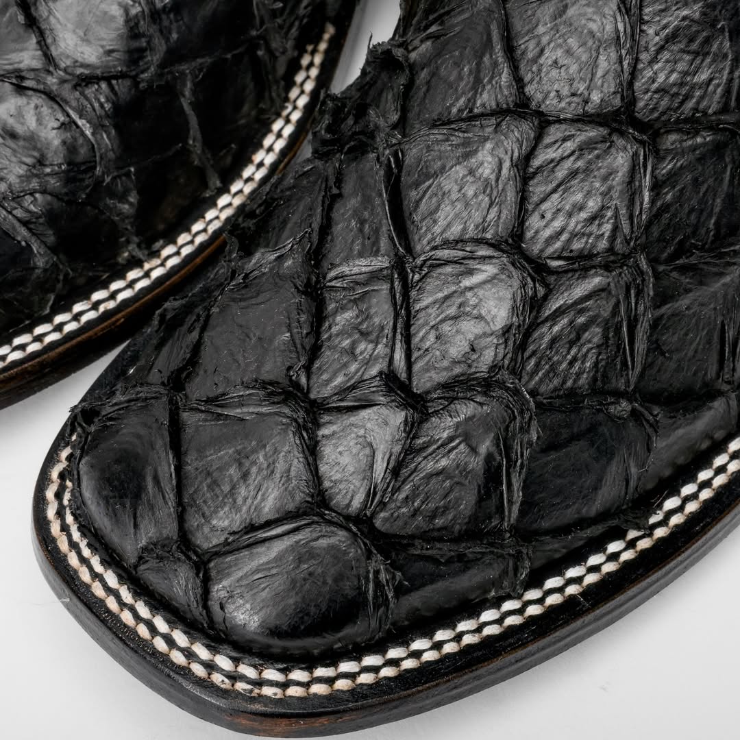 NEW GENUINE Black Pirarucu Boots