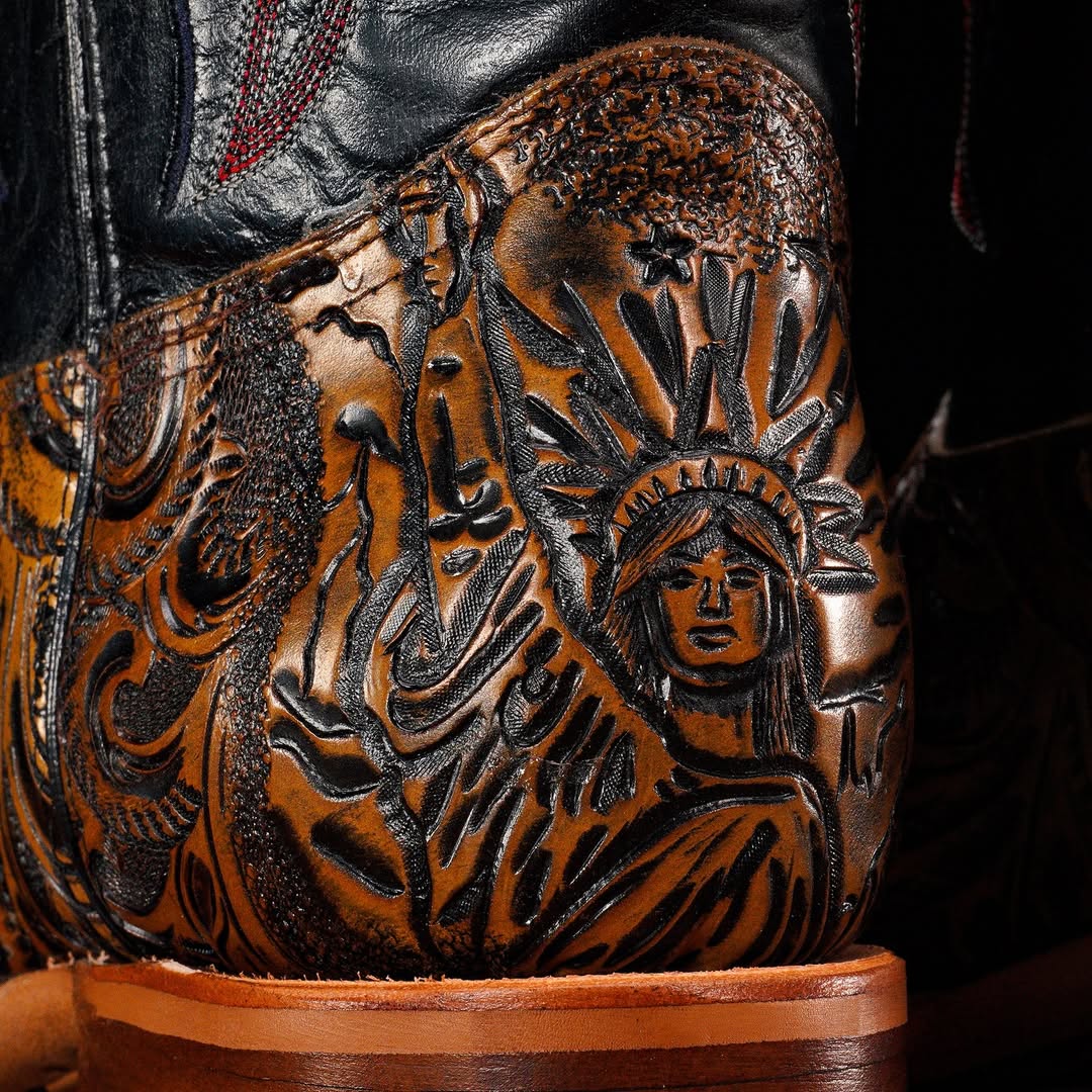 “USA” Hand Tooled Boots