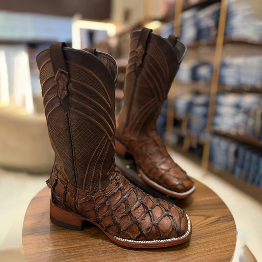 100% Genuine Pirarucu Skin Boots