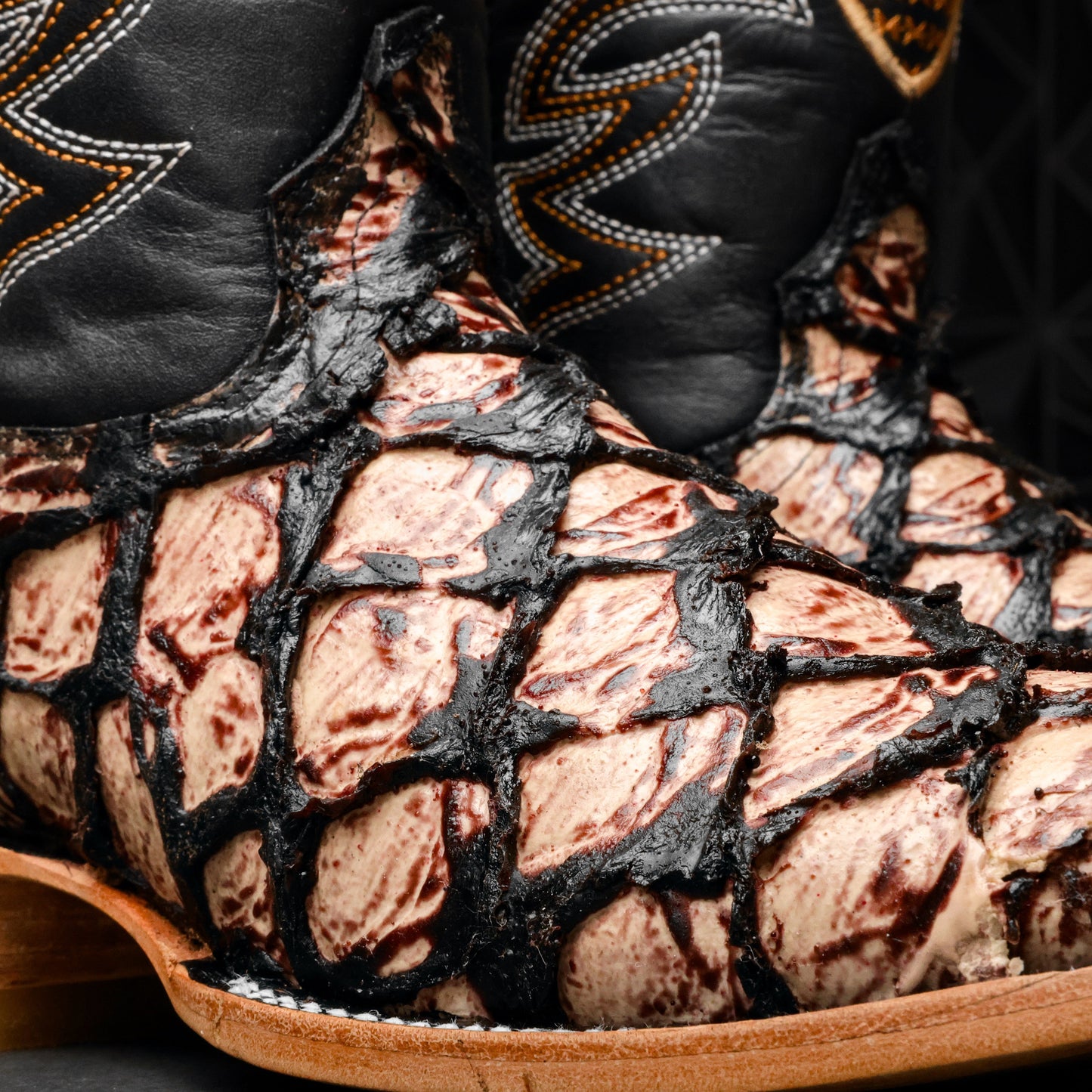 Orix Jumbo Pirarusu Leather Boots - Square Toe