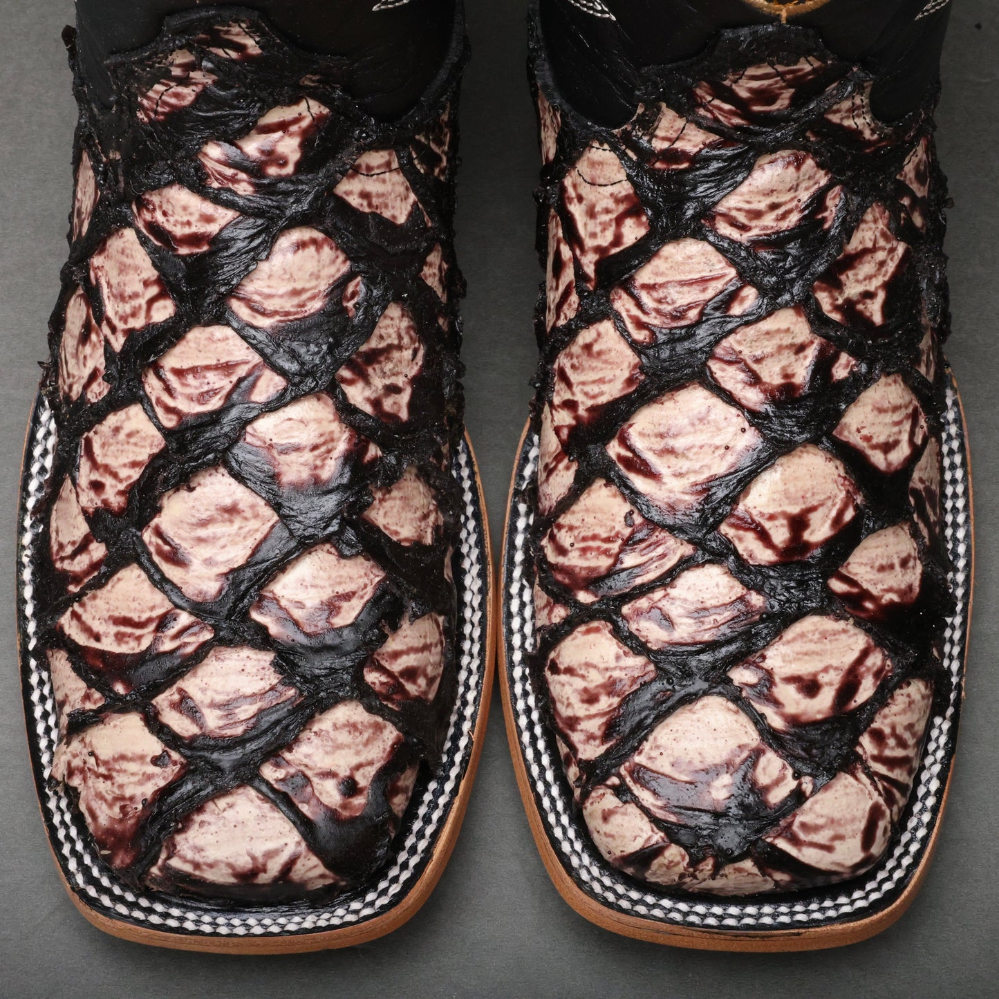 Orix Jumbo Pirarusu Leather Boots - Square Toe