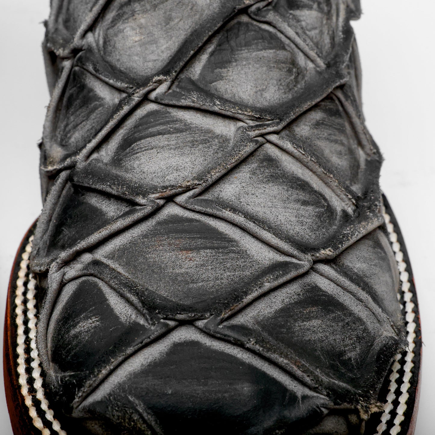 Rustic Matte Eclipse Pirarucu Boots – Square Toe Design