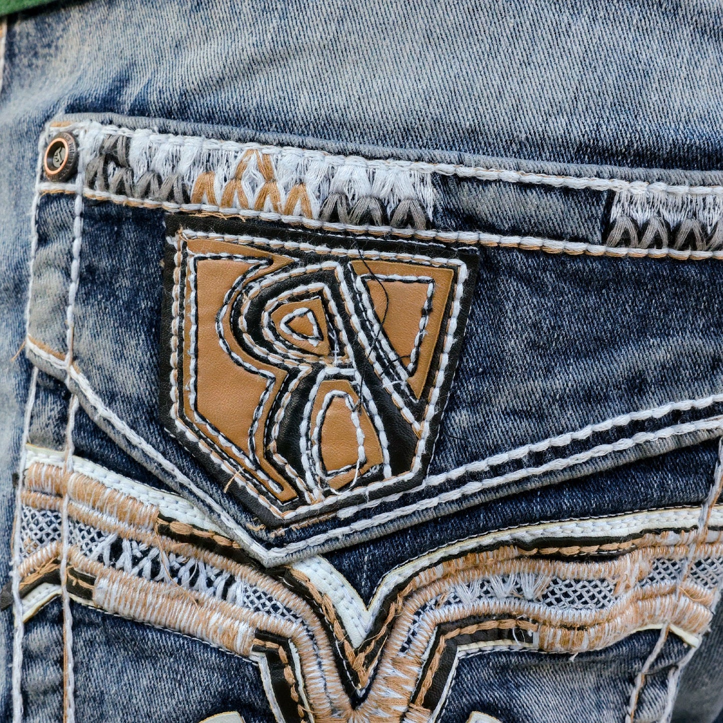 SA-045 Men's Straight Fit Denim Jeans - Classic Blues