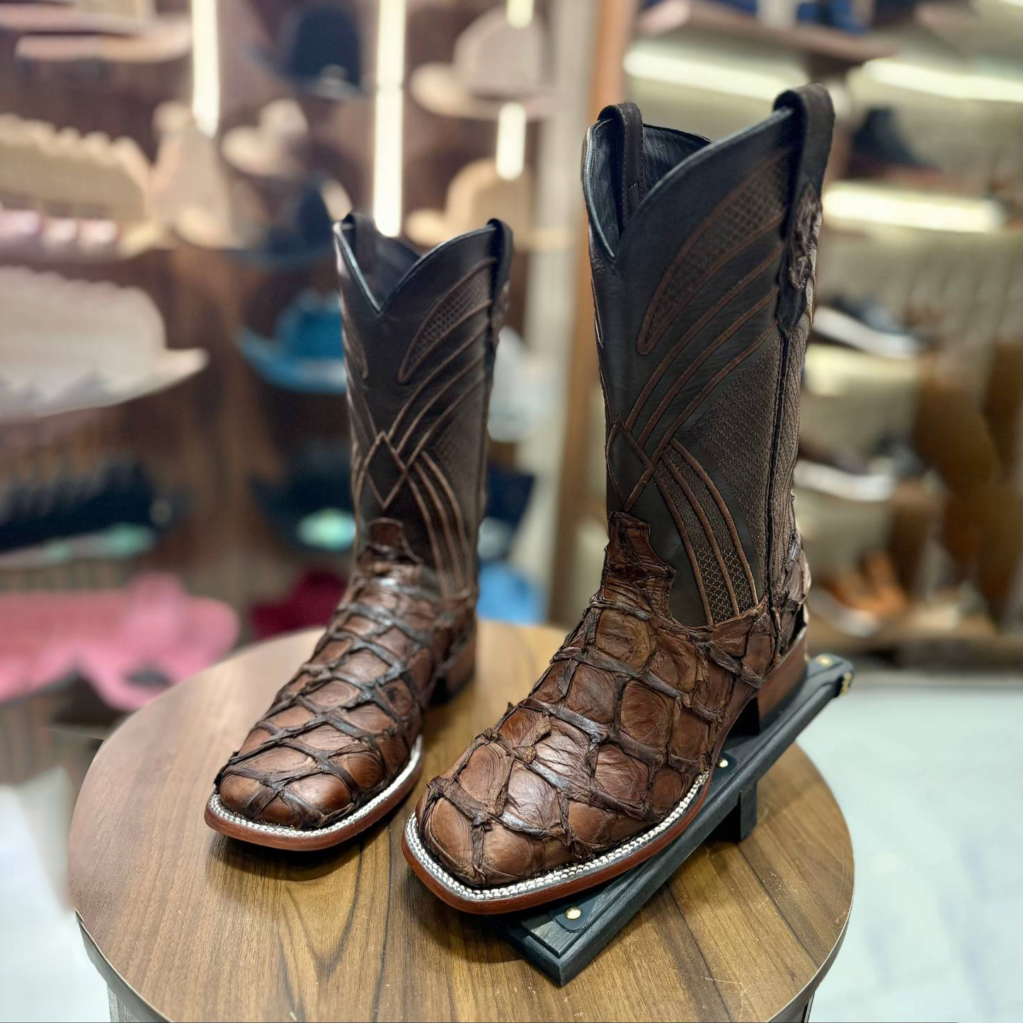 100% Genuine Pirarucu Skin Boots