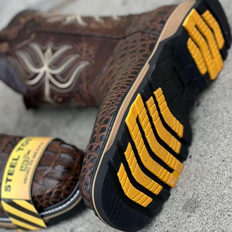 830 Nuca Moka Steel Toe Patron Botas