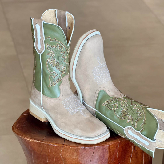 Bota Western Quadrada Apache Solado Work Boot