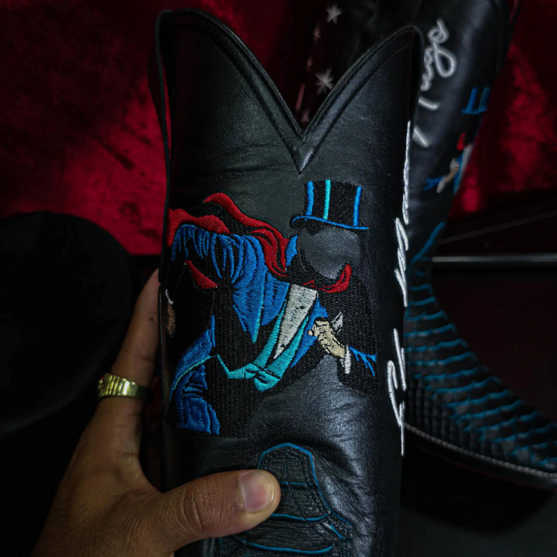 Magician Collaboration Handmade Python Boots