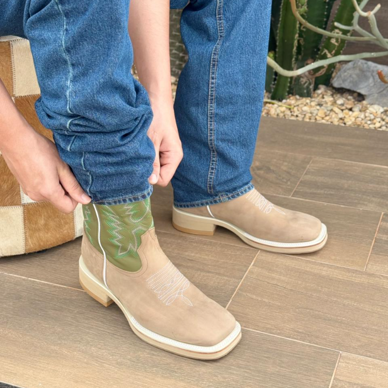 Bota Western Quadrada Apache Solado Work Boot