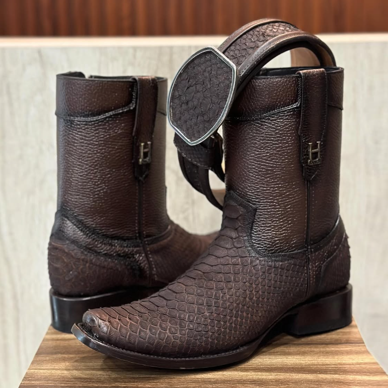 Exotic Python Ranch Knight Boots