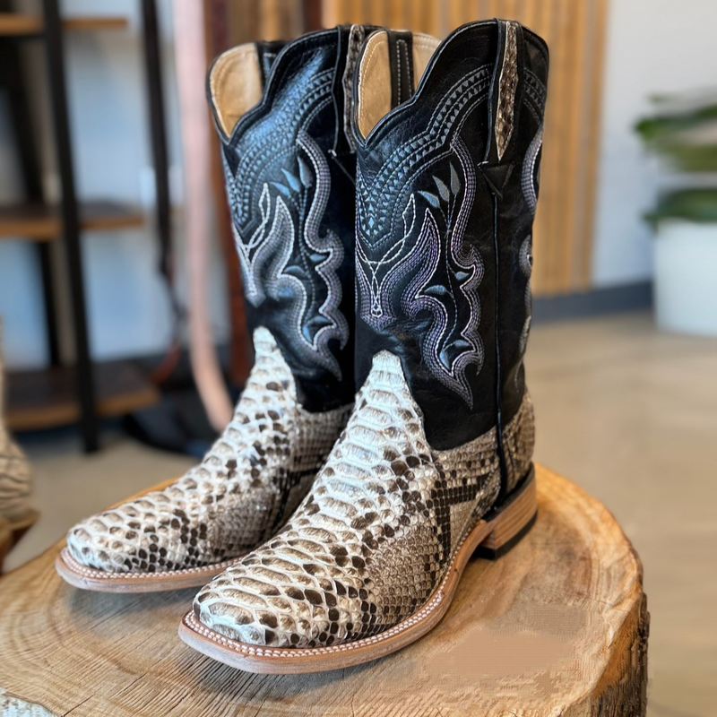 Men's Genuine Natural Python Skin Boots