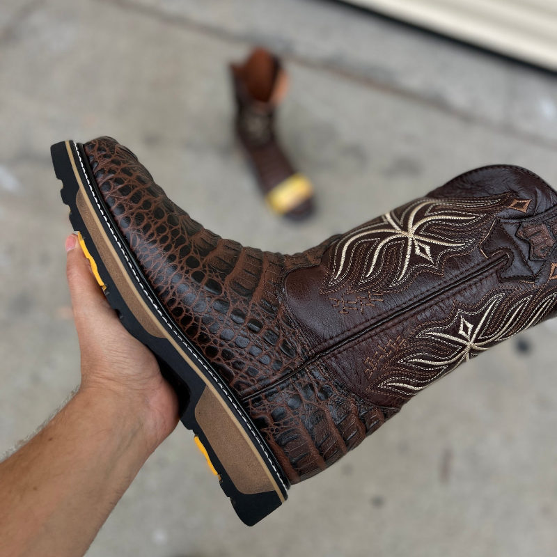 830 Nuca Moka Steel Toe Patron Botas