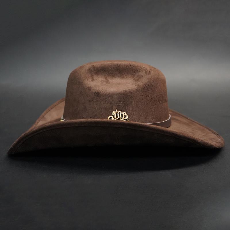 Western Cowboy Hat - 4" Brim × 4.5" Crown