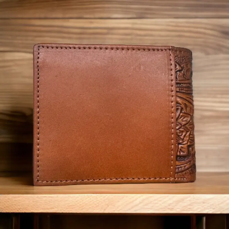 Men's Cutout Leather Wallet