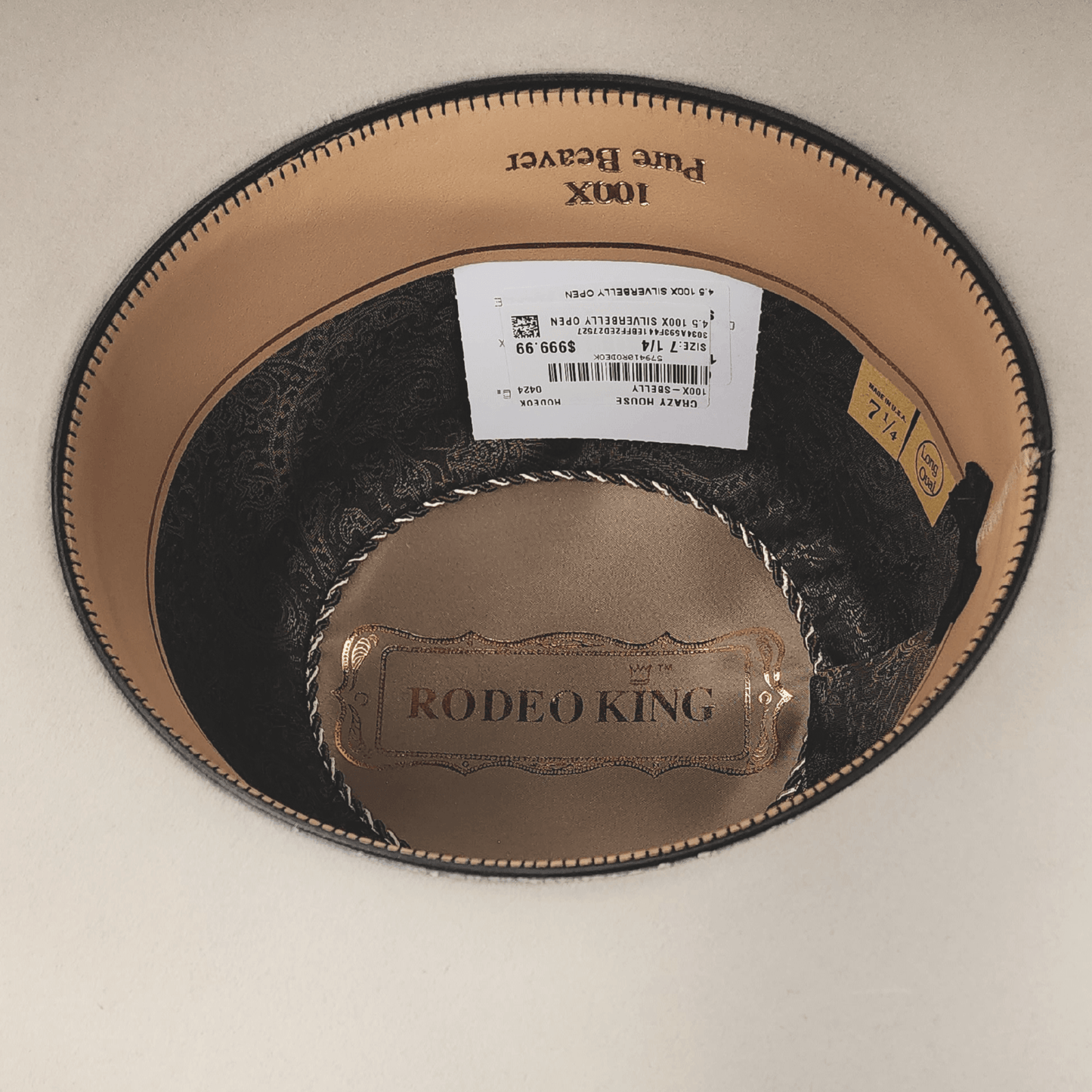 Rodeo King 100X Silver Belly 4 12 Felt Hat