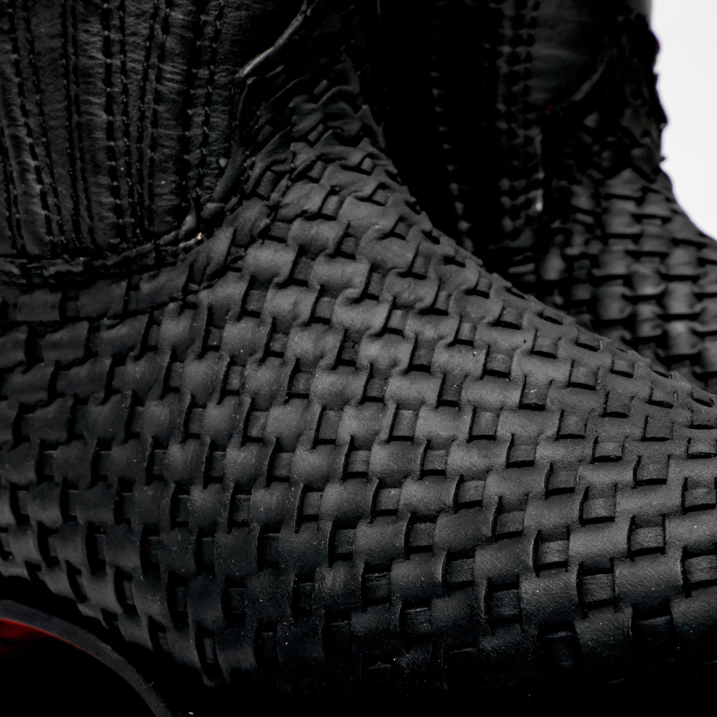Black Basketweave – Square Toe