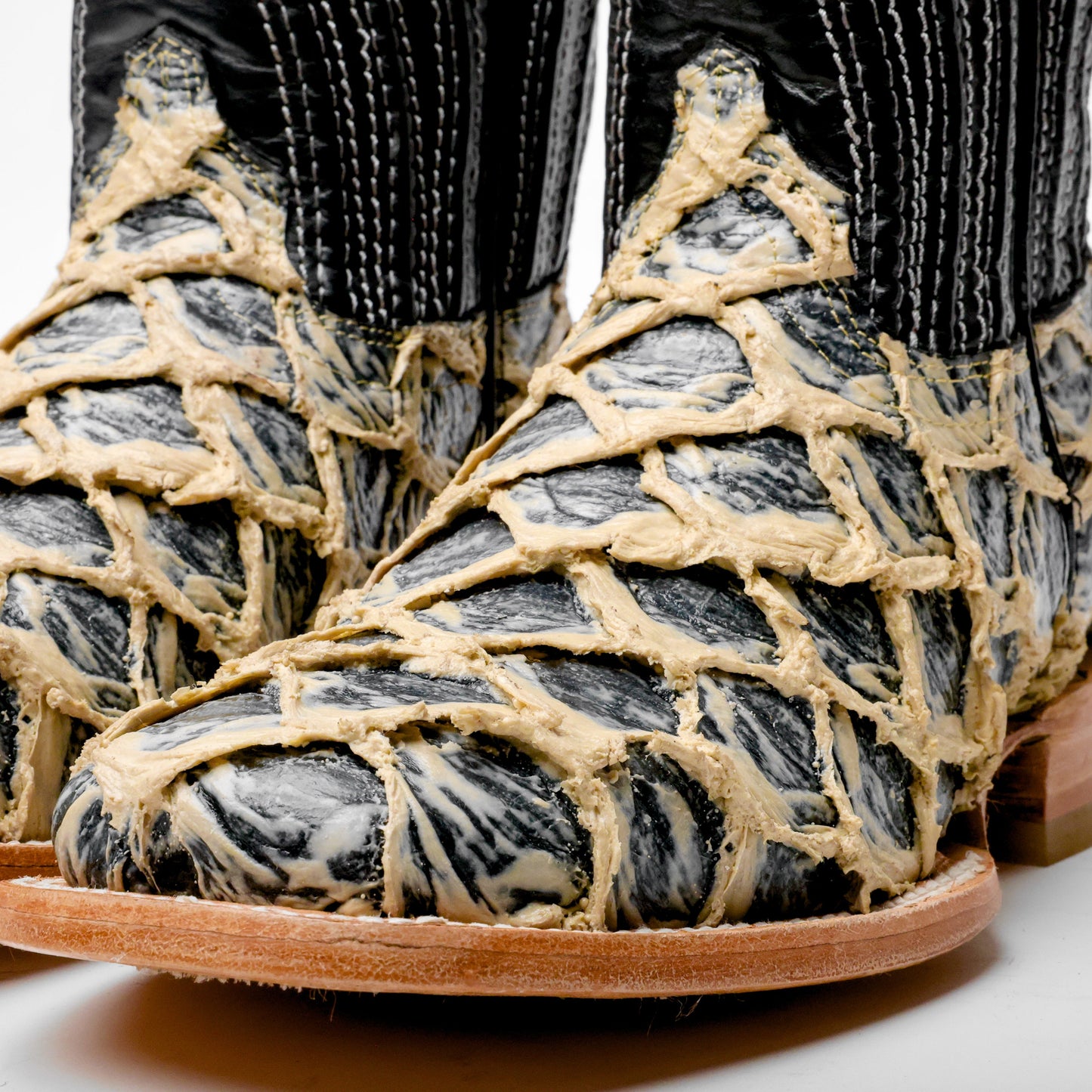 EclipseOrix Jumbo Pirarucu Leather Boots - Square Toe