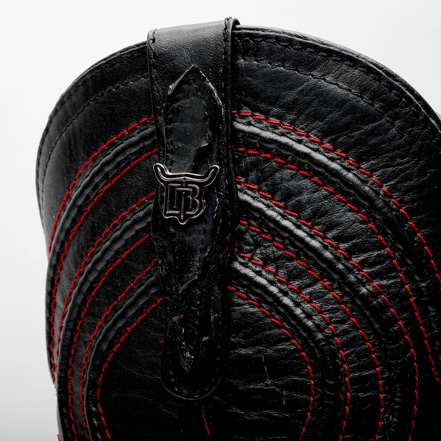 Matte Black Jumbo Python Leather Boots - Square Toe