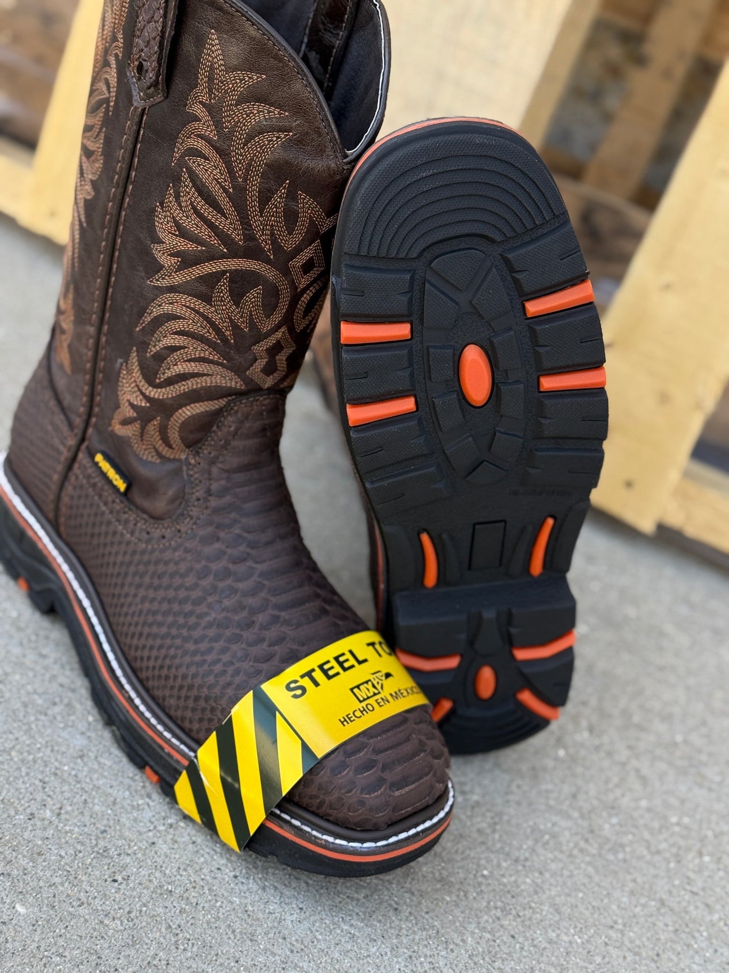 9830 Python Print Cafe Boots