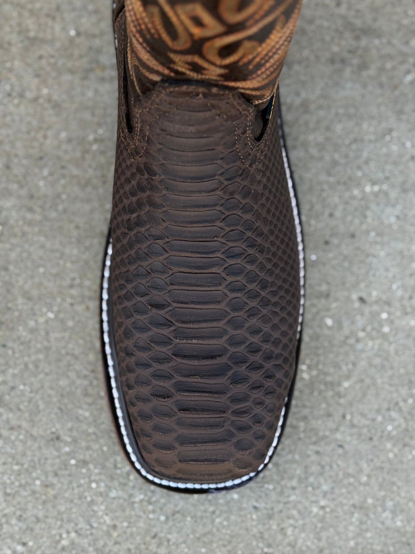 9830 Python Print Cafe Boots