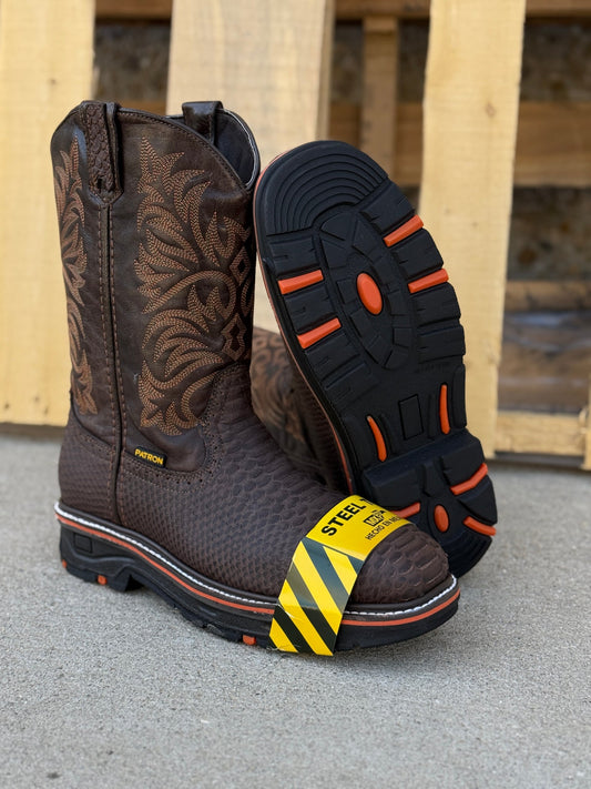 9830 Python Print Cafe Boots