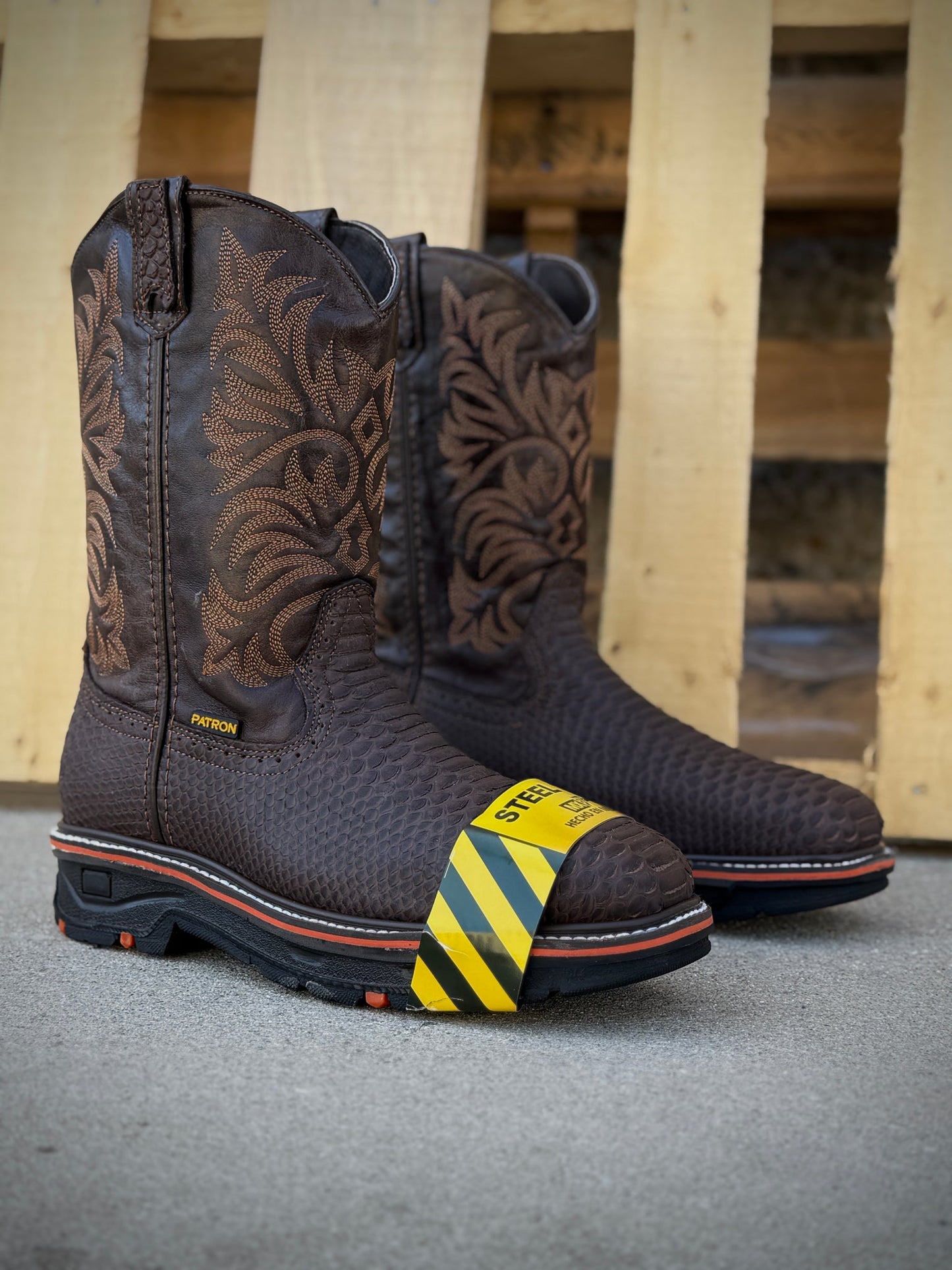 9830 Python Print Cafe Boots