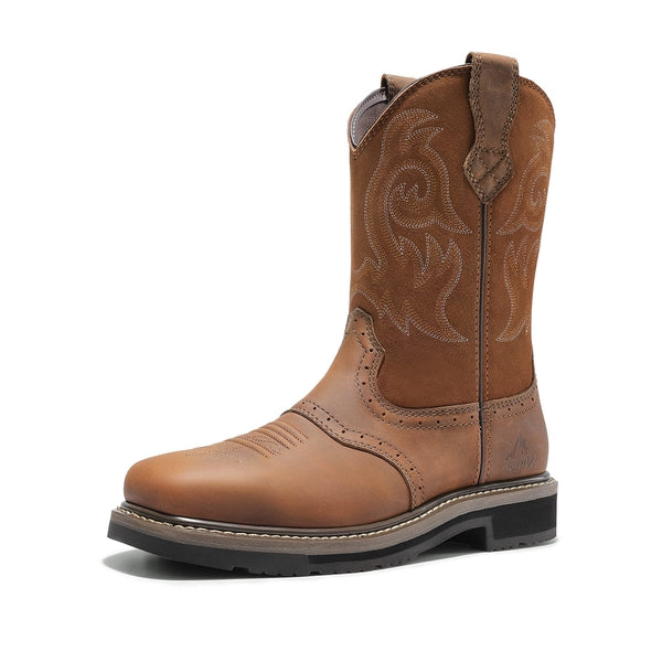 Men's Western-styled Steel-toe Work Boots