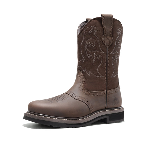 Men's Western-styled Steel-toe Work Boots