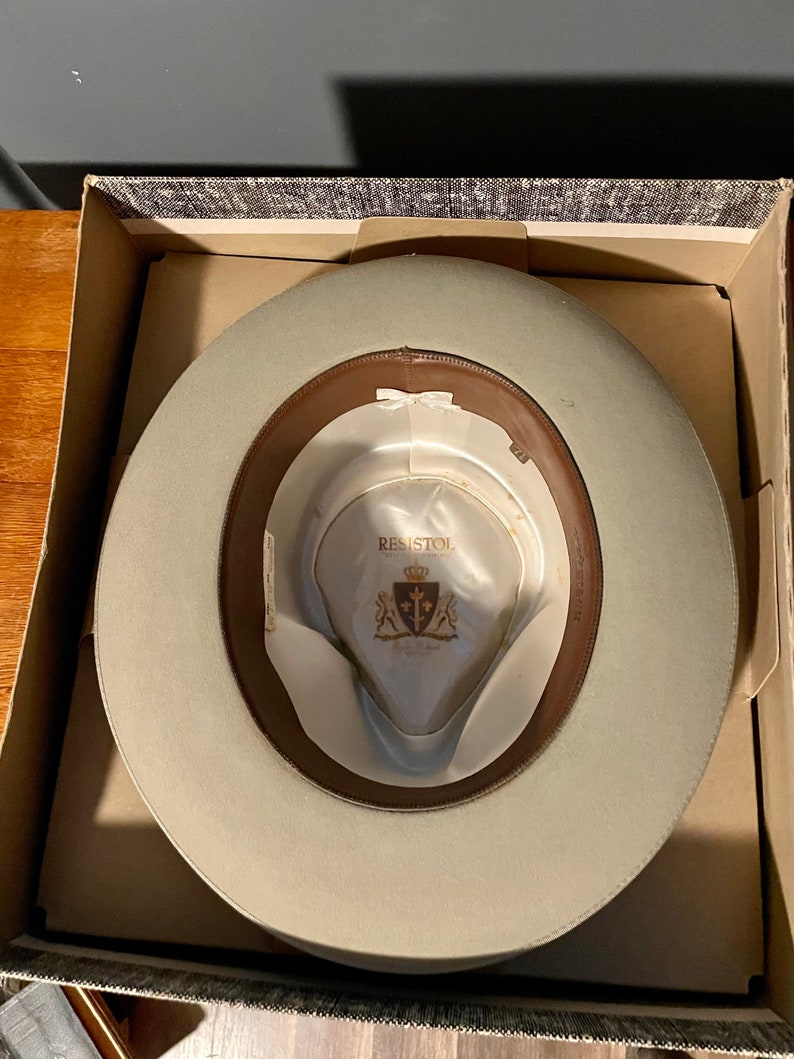 Vintage Resistol 7-18 Herdsman Fedora Self Conforming Hat In Box