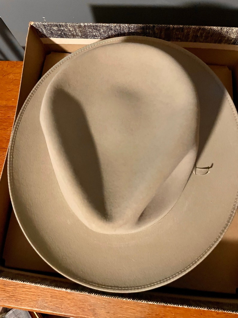 Vintage Resistol 7-18 Herdsman Fedora Self Conforming Hat In Box