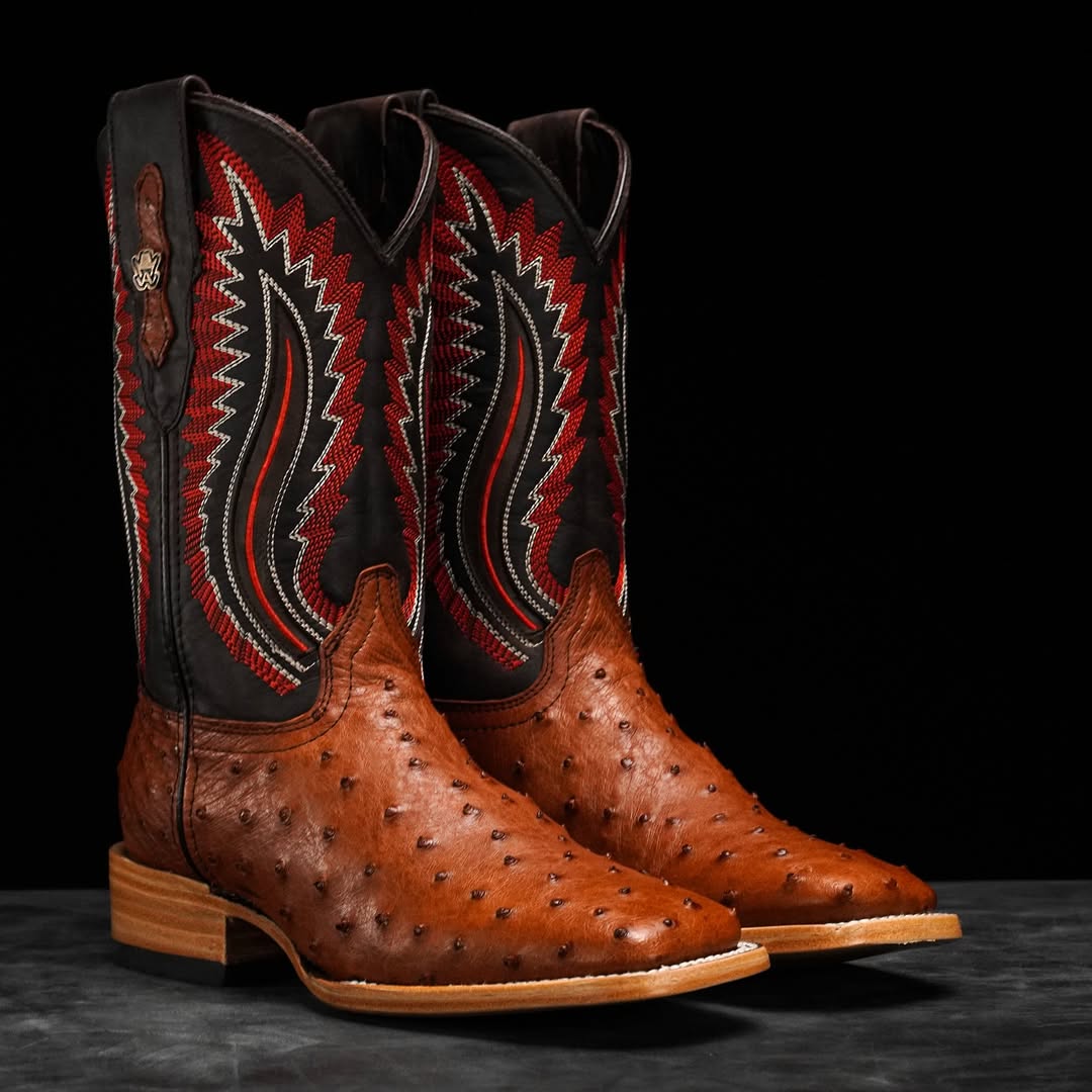 Genuine Ostrich Leather Boots