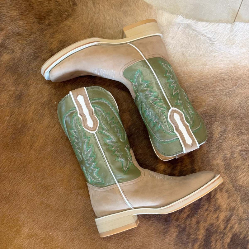 Bota Western Quadrada Apache Solado Work Boot