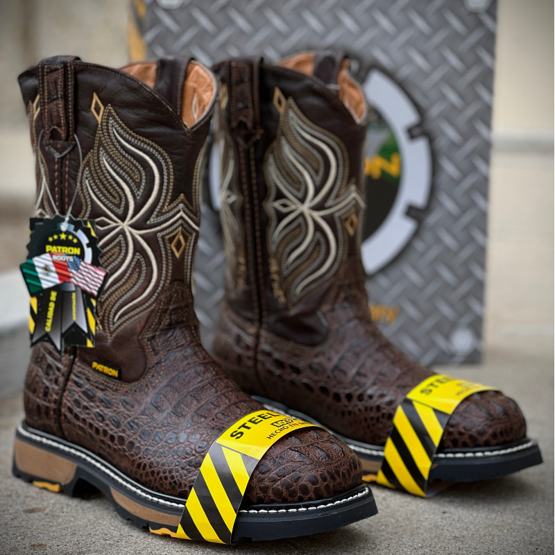 830 Nuca Moka Steel Toe Patron Botas