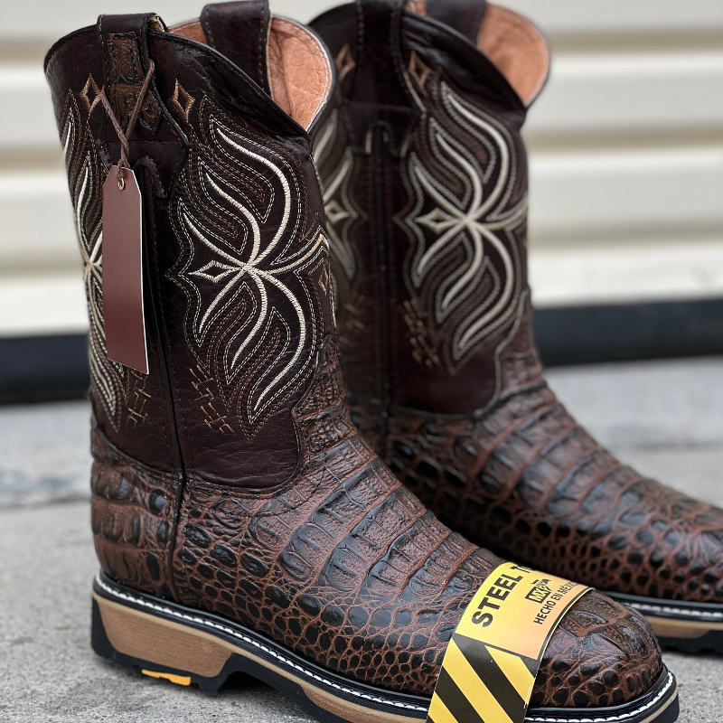 830 Nuca Moka Steel Toe Patron Botas