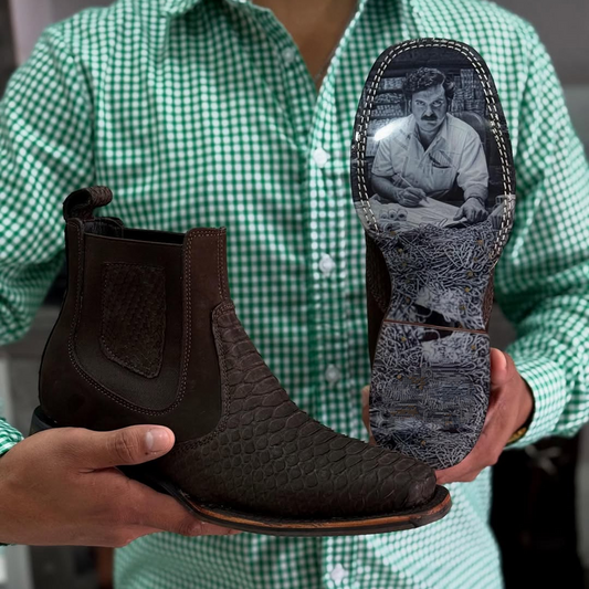 Exclusive Exotic Leather Boot – Custom Sole Design