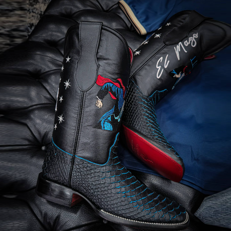 Magician Collaboration Handmade Python Boots