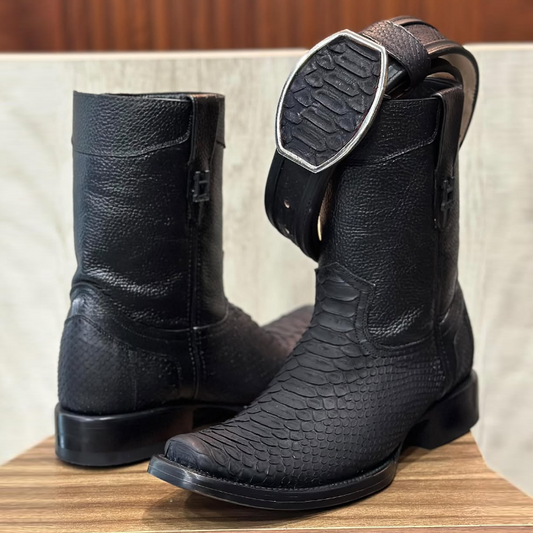 Exotic Python Ranch Knight Boots