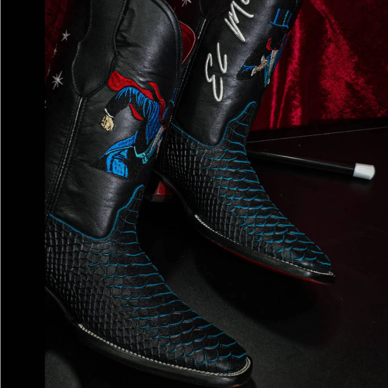 Magician Collaboration Handmade Python Boots